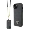 Image de Étui Guess Crossbody 4G Metal Logo pour iPhone 15 Plus, noir - Neuf