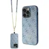 Image de Étui Guess pour iPhone 15 Pro 6.1 bleu étui rigide Crossbody 4G Metal Logo - Neuf