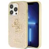 Image de Étui Guess 4G Glitter Script pour iPhone 14 Pro, doré - Neuf