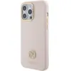 Image de Coque Rigide En Silicone Rose Clair/rose Guess Guhcp15xm4dgpp Pour Iphone 15 Pro Max 6,7 Pouces, Logo Strass 4g