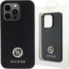 Image de Coque Rigide Noire/noire Guess Guhcp13lps4dgpk Pour Iphone 13 Pro 6.1 Avec Logo Strass Metal