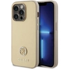 Image de Coque Rigide Or/or Pour Iphone 15 Pro 6,1 Pouces Guess Guhcp15lps4dgpd Avec Logo Strass Metal