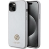 Image de Étui Guess Strass Metal Logo pour iPhone 15 Plus, argenté - Neuf