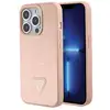 Image de Étui Guess pour iPhone 15 Pro 6.1 rose étui rigide Croco Triangle Metal Logo - Neuf