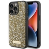 Image de Coque Rigide Jaune Guess Guhcp15lpfgsbsd Pour Iphone 15 Pro 6.1 Avec Logo En Métal Et Strass