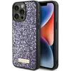 Image de Coque Rigide Violette Avec Logo En Métal Et Strass Guess Guhcp15lpfgsbsp Pour Iphone 15 Pro 6.1