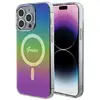 Image de Étui Guess pour iPhone 15 Pro 6.1 noir étui rigide IML Iridescent MagSafe - Neuf