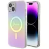 Image de Étui Guess IML Iridescent MagSafe pour iPhone 15 Plus, rose - Neuf
