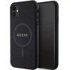 Image de Coque Rigide Guess Guhmn61psahmck Pour Iphone 11 / Xr 6.1, Noire, Saffiano, Compatible Magsafe