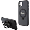 Image de Étui Guess Ring Stand Script Glitter pour iPhone 11, noir - Neuf