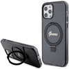 Image de Étui Guess Ring Stand Script Glitter pour iPhone 12/12 Pro, noir - Neuf