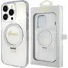 Image de Coque Transparente Guess Guhmp15lhrsgsd Pour Iphone 15 Pro 6.1 Avec Anneau De Support, Inscription Pailletée Et Compatible Magsafe