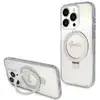 Image de Étui Guess pour iPhone 15 Pro 6.1 transparent étui rigide Ring Stand Script Glitter MagSafe - Neuf