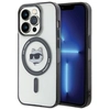 Image de Coque Rigide Transparente Karl Lagerfeld Klhmp15lhchnotk Pour Iphone 15 Pro 6.1, Motif Tête De Choupette, Magsafe