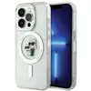 Image de Étui Karl Lagerfeld pour iPhone 15 Pro 6.1 transparent étui rigide Karl&Choupette Glitter MagSafe - Neuf