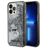 Image de Karl Lagerfeld Klhcp13llkcnsk Iphone 13 Pro / 13 6.1 Coque Rigide Transparente Liquid Glitter Choupette