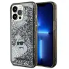 Image de Coque Rigide Transparente À Paillettes Liquides Karl Lagerfeld Klhcp13xlkcnsk Pour Iphone 13 Pro Max 6,7 Pouces, Choupette