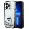 Image de Karl Lagerfeld Klhcp14llkcnsk Coque Rigide Transparente Iphone 14 Pro 6.1 Liquid Glitter Choupette