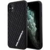 Image de Coque Rigide Noire Karl Lagerfeld Klhcn613dmkrlk Pour Iphone 11/xr 6,1" Avec Logo Multiple En Caoutchouc 3d