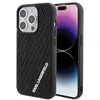 Image de Coque Rigide Noire Karl Lagerfeld Klhcp15l3dmkrlk Pour Iphone 15 Pro 6,1 Pouces, Logo Multiple En Caoutchouc 3d