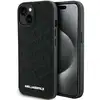 Image de Étui Karl Lagerfeld pour iPhone 15 6.1 noir étui rigide Quilted K Pattern - Neuf