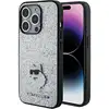 Image de Étui Karl Lagerfeld pour iPhone 15 Pro Max 6.7 argent hardcase Fixed Glitter Choupette Logo Metal Pin - Neuf