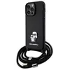 Image de Étui Karl Lagerfeld Crossbody Saffiano pour iPhone 14 Pro Max, noir - Neuf