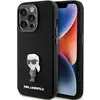 Image de Étui Karl Lagerfeld pour iPhone 15 Pro 6.1 noir Silicone Ikonik Metal Pin - Neuf