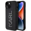Image de Étui Karl Lagerfeld pour iPhone 15 6.1 noir étui rigide 3D Rubber Glitter Logo - Neuf