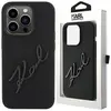 Image de Coque Rigide En Silicone Noir/noir Pour Iphone 15 Pro 6.1, Motif Karl Lagerfeld Klhcp15lsksbmck, Inscription Karl Script