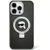 Image de Étui Karl Lagerfeld pour iPhone 15 6.1 noir étui rigide Ring Stand Karl Head MagSafe - Neuf