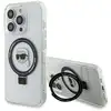 Image de Étui Karl Lagerfeld pour iPhone 15 Pro Max 6.7 blanc étui rigide Ring Stand Karl Head MagSafe - Neuf