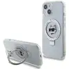 Image de Étui Karl Lagerfeld pour iPhone 15 Plus 6.7 blanc étui rigide Ring Stand Choupette Head MagSafe - Neuf