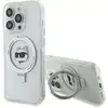 Image de Étui Karl Lagerfeld pour iPhone 15 Pro Max 6.7 blanc étui rigide Ring Stand Choupette Head MagSafe - Neuf