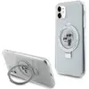 Image de Coque Rigide Blanche Karl Lagerfeld Klhmn61hmrskch Pour Iphone 11 / Xr 6.1 Avec Support Anneau Et Coque Magsafe Karl&choupette.