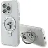 Image de Étui Karl Lagerfeld Ring Stand Karl&Choupette pour iPhone 13 Pro, blanc - Neuf
