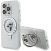 Image de Étui Karl Lagerfeld Ring Stand Karl&Choupette pour iPhone 13 Pro Max, blanc - Neuf