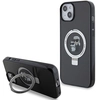 Image de Coque Rigide Karl Lagerfeld Klhmp15mhmrskck Pour Iphone 15 Plus / 14 Plus 6,7 Pouces, Noire, Avec Support Anneau Et Système Magsafe De Karl & Choupette.