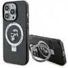 Image de Étui Karl Lagerfeld pour iPhone 15 Pro Max 6.7 noir étui rigide Ring Stand Karl&Choupettte MagSafe - Neuf