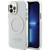 Image de Étui Guess Metal Outline MagSafe pour iPhone 12, doré - Neuf