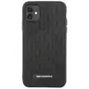 Image de Coque Silicone iPhone 11 Texturé Monogram 3D Ultra Résistant Noir - Neuf