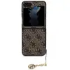 Image de Coque pour Samsung Galaxy Z Flip 5 Édition 4G Charm avec Pendentif Marron - Neuf