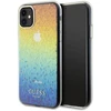 Image de Coque Rigide Multicolore Guess Guhcn61hdecmi Pour Iphone 11 / Xr 6.1, Effet Miroir À Facettes Disco Irisé.