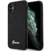 Image de Coque Rigide Noire/noire Guess Guhcn61pmsdgsk Pour Iphone 11/xr 6.1, Motif Disco Metal Script