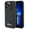 Image de Coque Rigide Noire/noire Guess Guhcp14lpmsdgsk Pour Iphone 14 Pro 6.1, Motif Disco Metal Script