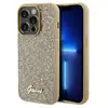 Image de Étui Guess Disco Metal Script pour iPhone 14 Pro, doré - Neuf