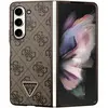 Image de Étui Guess 4G Leather Triangle Strass pour Samsung Galaxy Z Fold5, marron - Neuf