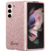 Image de Étui Guess Glitter Script pour Samsung Galaxy Z Fold5, rose - Neuf