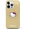 Image de Coque Rigide Hello Kitty Hkhmp14lpghckd Pour Iphone 14 Pro 6.1 Or/or, En Cuir, Motif Tête De Chat, Compatible Magsafe