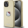 Image de Étui Hello Kitty Leather Head MagSafe pour iPhone 15 6,1 pouces, doré - Neuf